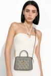 Guess Stephi Gri Mini Logolu Siyah Çanta VLT-489