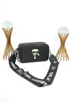KARL LAGERFERD SNAPSHOT WITH BAGS BLACK