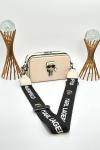 KARL LAGERFERD SNAPSHOT WITH BAGS BEJ