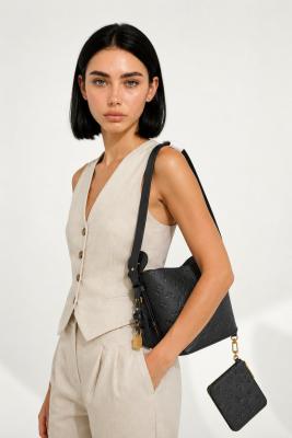 Louis Vuitton All In BB Monogram Canvas Siyah Kadın Omuz Çantası VLT-439