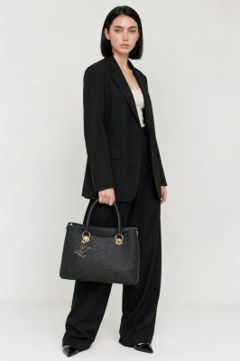 Louis Vuitton Monogram Empreinte Siyah Deri Kadın El ve Omuz Çantası VLT-457
