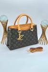 Louis Vuitton Monogram Empreinte Kahverengi Deri Kadın El ve Omuz Çantası VLT-458
