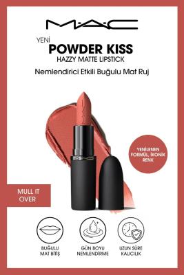 Mac Powder Kiss Hazy Matte Lipstick Nemlendirici Etkili Buğulu Mat Ruj - Mull It Over