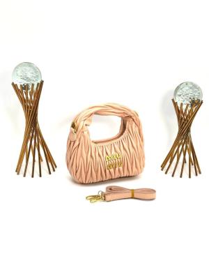 Miu Miu WANDER MINI SIZE PUDRA Kadın Çanta