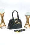 MİU MİU AVENTURE NAPPA TOP HANDLE BAG BLACK