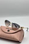 Miu Miu Gold Çerçeve Renkli Cam Kadın Güneş Gözlüğü G1354-ILY