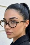 Miu Miu Leopar Şeffaf Cam ithal Kadın Gözlük G4515ILY
