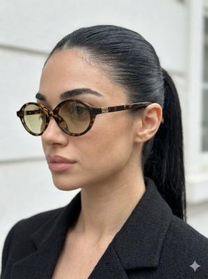 Miu Miu Leopar Kahve Cam ithal Kadın Gözlük G4518-ILY