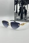 Miu Miu Metal Kasa Gold Çerçeve Siyah Cam Kadın Güneş Gözlüğü G1355-ILY