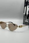 Miu Miu Metal Kasa Gold Çerçeve Pembe Cam Kadın Güneş Gözlüğü G1356-ILY