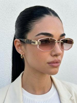 Miu Miu Pembe Cam Leopar İthal Kadın Gözlük G4577-VLL