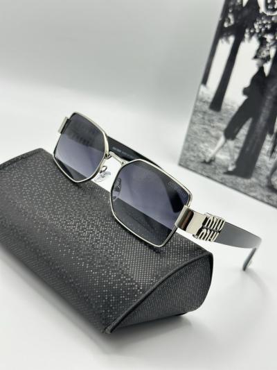 Miu Miu Yeni Sezon Gümüş Unisex Güneş Gözlüğü | G1996-VLL