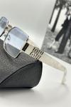 Miu Miu Yeni Sezon Beyaz Unisex Güneş Gözlüğü | G1998-VLL