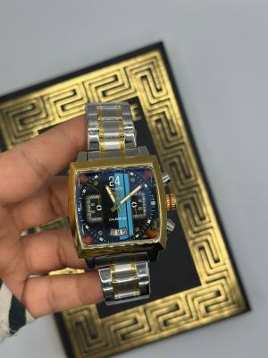 Monaco Tag Huer Gold Gümüş Erkek Kol Saat S923