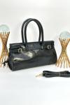 PRADA ANAMEL TRİANGLE LOGO TOTE BAG BLACK