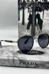 Prada Gümüş Siyah İthal Unisex Güneş Gözlüğü | G1831-VLL