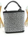 PRADA PANİER CRYSTAL SATİN BAG NEW MODEL BLACK