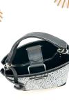 PRADA PANİER CRYSTAL SATİN BAG NEW MODEL BLACK