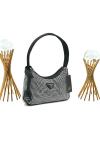 PRADA WİTH CRYSTALS MİNİ BAG BLACK-W