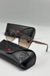 Ray-Ban Scuderia Ferrari Kahverengi Unisex Güneş Gözlüğü | G3073-VLL