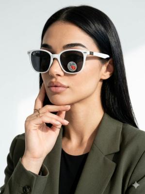 Ray-Ban Scuderia Ferrari  Beyaz Mavi Saplı İthal Unisex Gözlük G4411-VLL