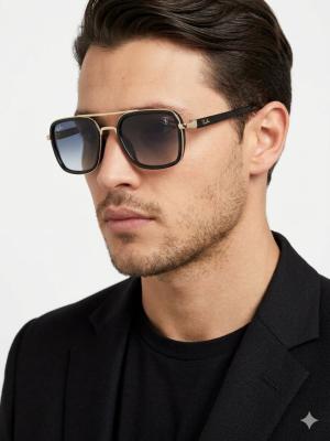 Rayban Ferrari Siyah-Gold Çerçeve İthal Erkek Gözlük G4247-VLL