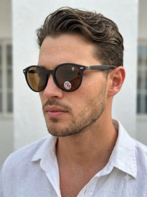 Rayban Ferrari Kahverengi Kırmızı Sap İthal Unisex Gözlük G4553-VLL