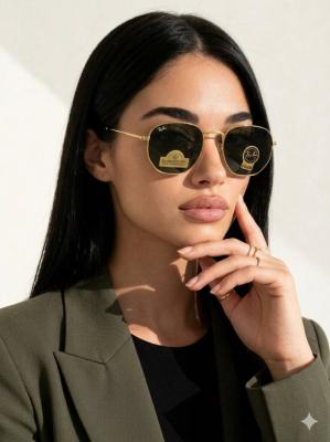 Rayban Hexagonal Flat Lenses İthal Kadın Gözlük G4404-VLL