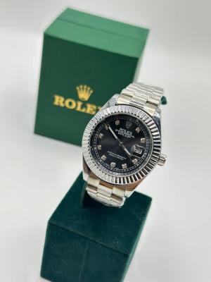 Rolex DateJust Taşlı Gümüş Erkek Kol Saat S813-VLL