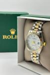 Rolex Datejust Gold-Gümüş Kadın Kol Saat S856