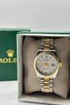 Rolex Datejust Gold-Gümüş Kadın Kol Saat S856