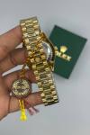 Rolex Datejust Gold Mavi Kadran Erkek Kol Saat S914