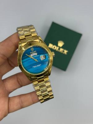 Rolex Datejust Gold Mavi Kadran Erkek Kol Saat S917