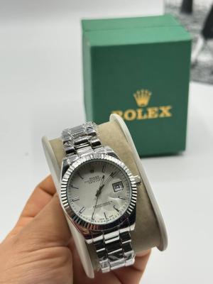 Rolex Gümüş Beyaz Kadran Kadın Saat  S722-VLL