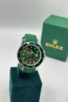 Rolex Silikon Kordon Yeşil Kol Saat S777