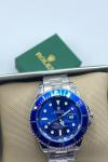 Rolex Submariner Gümüş Mavi Erkek Kol Saati  S603