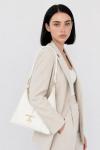 Tod s T Timeless Beyaz Deri Hobo Omuz Çantası VLT-437