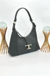 Tod s T Timeless Siyah Deri Hobo Omuz Çantası VLT-473