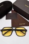 Tom Ford Falconer-02 TF684 Siyah / Sarı Cam Full Set Premium