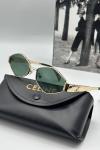 Yeni Sezon Celine Gold Yeşil Unisex Güneş Gözlüğü | G1838-VLL