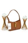 YVES SAINT LAURENT LE 5 Â 7 SHOULDER BAGS BROWN