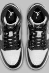 Nike Air Jordan 1 Mid Black White  A144 Diğer