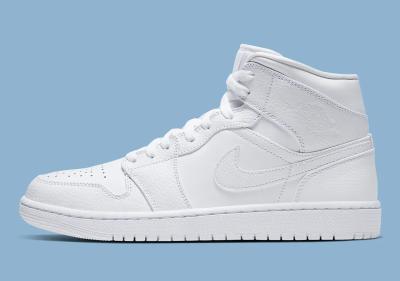 Air Jordan 1 Mid Triple White  A129 Diğer