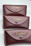 Cartier Bordo Gözlük Kılıf  GK119 Bordo