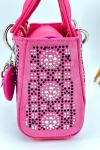 Christian Dior Lady Mini Satin Pembe Kadın Çanta VLT394 Pembe