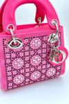 Christian Dior Lady Mini Satin Pembe Kadın Çanta VLT394 Pembe
