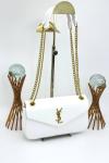 YSL CALYPSO CROSSBODY BEYAZ KADIN ÇANTA VLT396 Beyaz