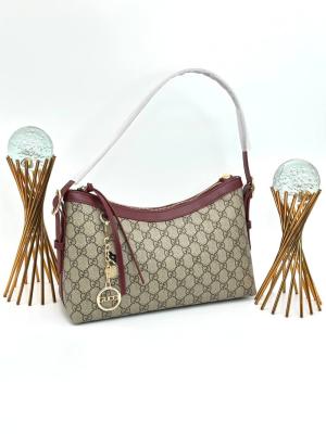 	GUCCİ EMNLEM SHOULDER BAG NEW MODEL BORDO VLT400 Bordo