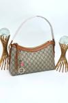 	GUCCİ EMNLEM SHOULDER BAG NEW MODEL KAHVE  VLT400 Kahverengi