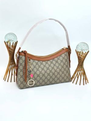 	GUCCİ EMNLEM SHOULDER BAG NEW MODEL KAHVE  VLT400 Kahverengi